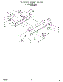 03 - Control Panel parts for Kitchenaid Washer KAWE768BAL0 from AppliancePartsPros.com