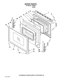 05 - Door Parts parts for Whirlpool Range IVP85800 from AppliancePartsPros.com