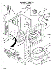 02 - Cabinet Parts parts for Whirlpool Dryer CGDS984RQ0 from AppliancePartsPros.com