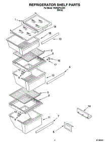 03 - Refrigerator Shelf Parts parts for Whirlpool Refrigerator SS25AFXLQ01 from AppliancePartsPros.com
