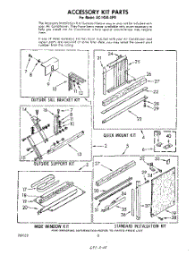 05 - Accessory Kit parts for Whirlpool Air Conditioner AC1404XP0 from AppliancePartsPros.com