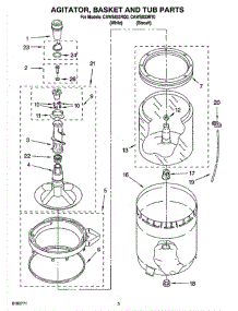 03 - Agitator, Basket And Tub Parts parts for Whirlpool Washer CAWS833RQ0 from AppliancePartsPros.com