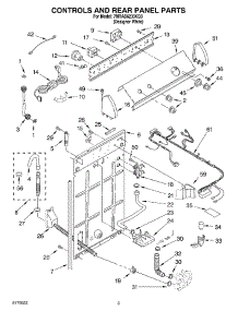 02 - Controls And Rear Panel parts for Whirlpool Washer 7MRAS6233KQ3 from AppliancePartsPros.com