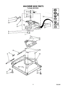 07 - Machine Base parts for Whirlpool Washer AX5133VG1 from AppliancePartsPros.com