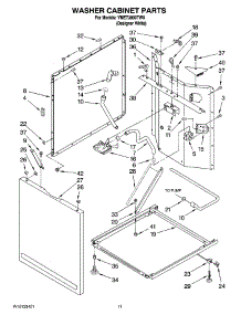 07 - Washer Cabinet Parts parts for Maytag Washer Dryer Combo YMET3800TW0 from AppliancePartsPros.com