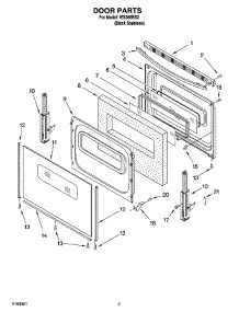 04 - Door Parts parts for Whirlpool Range IES366RS2 from AppliancePartsPros.com