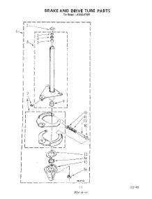 09 - Brake And Drive Tube parts for Whirlpool Washer LA5668XTW0 from AppliancePartsPros.com
