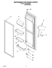 06 - Refrigerator Door Parts parts for Whirlpool Refrigerator IS25AFXRD02 from AppliancePartsPros.com