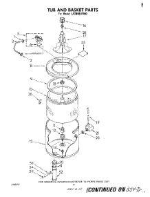 03 - Tub And Basket parts for Whirlpool Washer LA3800XPW0 from AppliancePartsPros.com