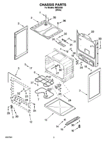 03 - Chassis Parts parts for Whirlpool Range IME32300 from AppliancePartsPros.com
