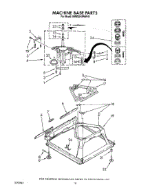 08 - Machine Base parts for Kitchenaid Washer KAWE540WAL0 from AppliancePartsPros.com
