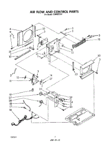 03 - Section parts for Whirlpool Air Conditioner CAW06D1A1 from AppliancePartsPros.com