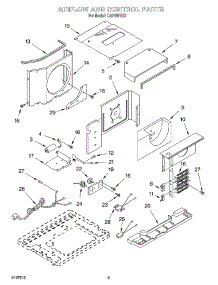 02 - Air Flow And Control parts for Whirlpool Air Conditioner CAH8WRK0 from AppliancePartsPros.com