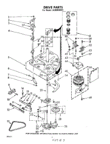 04 - Drive parts for Whirlpool Washer LA3800XKW1 from AppliancePartsPros.com