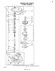 10 - Gearcase parts for Whirlpool Washer LA6300XPW3 from AppliancePartsPros.com