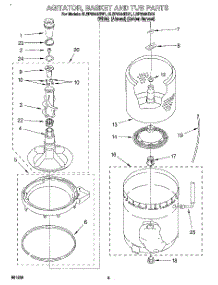03 - Agitator, Basket And Tub parts for Whirlpool Washer 8LSP6244BW1 from AppliancePartsPros.com