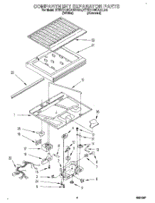 03 - Compartment Separator parts for Kitchenaid Refrigerator KTRD18KAWH00 from AppliancePartsPros.com