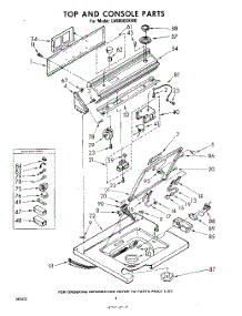 03 - Top And Console parts for Whirlpool Washer LA6800XKW0 from AppliancePartsPros.com