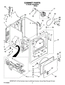 02 - Cabinet Parts parts for Maytag Dryer NGD5400TQ0 from AppliancePartsPros.com