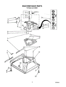 08 - Machine Base parts for Whirlpool Washer AL3132WL1 from AppliancePartsPros.com
