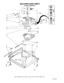 08 - Machine Base parts for Whirlpool Washer LA6090XSW1 from AppliancePartsPros.com