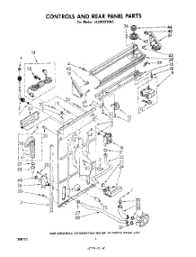 03 - Controls And Rear Panel parts for Whirlpool Washer LA3300XPW3 from AppliancePartsPros.com