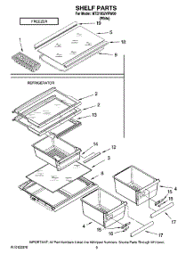 05 - Shelf Parts, Optional Parts (Not Included) parts for Maytag Refrigerator MTB1852VRW00 from AppliancePartsPros.com