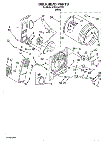 03 - Bulkhead Parts, Optional Parts (Not Included) parts for Whirlpool Dryer CEDS1043VQ0 from AppliancePartsPros.com
