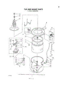 04 - Tub And Basket parts for Whirlpool Washer LA5580XPW1 from AppliancePartsPros.com