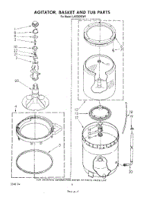 04 - Agitator Basket And Tub parts for Whirlpool Washer LA5530XSW1 from AppliancePartsPros.com