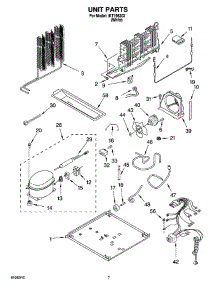 04 - Unit Parts parts for Whirlpool Refrigerator IKT196302 from AppliancePartsPros.com