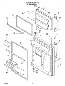02 - Door Parts parts for Whirlpool Refrigerator IKT195301 from AppliancePartsPros.com