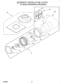03 - Section parts for Kitchenaid Hood KIRD802XSS1 from AppliancePartsPros.com