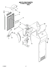 10 - Air Flow parts for Whirlpool Refrigerator RS22AQXKQ01 from AppliancePartsPros.com