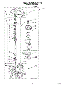 08 - Gearcase Parts, Optional Parts (Not Included) parts for Whirlpool Washer ITW4100SQ0 from AppliancePartsPros.com