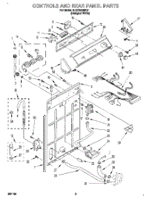 02 - Controls And Rear Panel parts for Whirlpool Washer 6LSC9255BQ1 from AppliancePartsPros.com