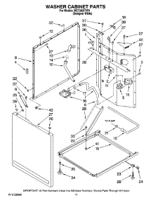 07 - Washer Cabinet Parts parts for Maytag Washer Dryer Combo MET3800TW0 from AppliancePartsPros.com