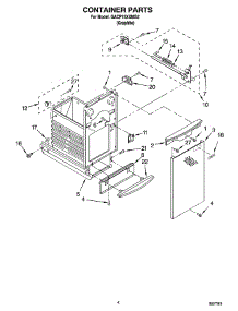 04 - Container Parts parts for Whirlpool Compactor GACP15XXMG2 from AppliancePartsPros.com