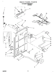 02 - Rear Panel parts for Kitchenaid Washer KAWE578BAL1 from AppliancePartsPros.com