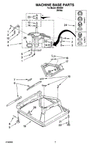 04 - Machine Base Parts parts for Whirlpool Washer IM45001 from AppliancePartsPros.com