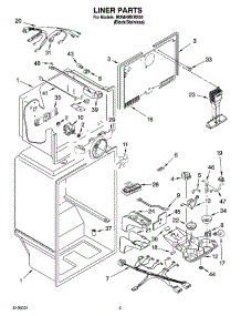 02 - Liner Parts parts for Whirlpool Refrigerator IR2MHMXRS00 from AppliancePartsPros.com