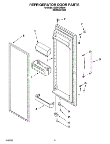 07 - Refrigerator Door Parts parts for Whirlpool Refrigerator ID2GFGXRS00 from AppliancePartsPros.com