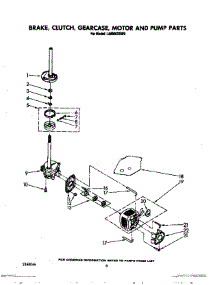 06 - Brake, Clutch, Gearcase, Motor And Pump parts for Whirlpool Washer LA6000XSW0 from AppliancePartsPros.com