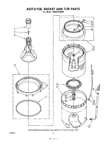 04 - Agitator, Basket And Tub parts for Whirlpool Washer LB5540XMN0 from AppliancePartsPros.com