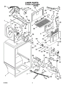 02 - Liner Parts parts for Whirlpool Freezer GAFZ21XXMK00 from AppliancePartsPros.com