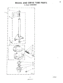 09 - Brake And Drive Tube parts for Whirlpool Washer LA5460XMW2 from AppliancePartsPros.com