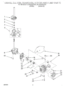 05 - Brake, Clutch, Gearcase, Motor & Pump parts for Whirlpool Washer 6LSP8255AN0 from AppliancePartsPros.com