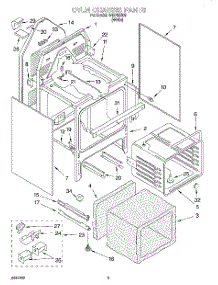 04 - Oven Chassis parts for Whirlpool Dishwasher WDP68805 from AppliancePartsPros.com