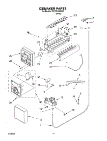 12 - Ice Maker, Optional parts for Whirlpool Refrigerator 7ED7FHGXKQ01 from AppliancePartsPros.com
