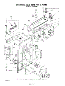 03 - Controls And Rear Panel parts for Whirlpool Washer LA7680XSW1 from AppliancePartsPros.com
